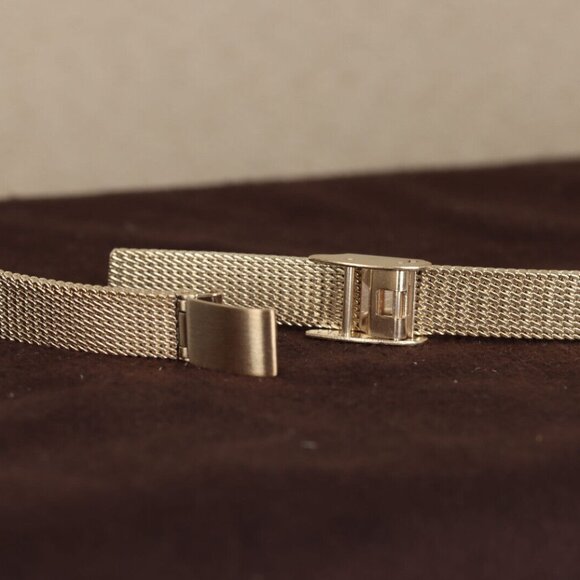 Hadley-Roma 10mm-14mm Gold Plated Mesh Ladies Watch Bracelet/Band, LB3801Y - Picture 1 of 3